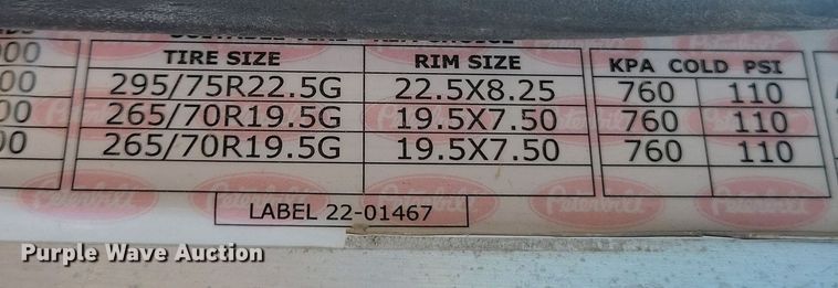 image for item KB9033 2008 Peterbilt 386 semi truck