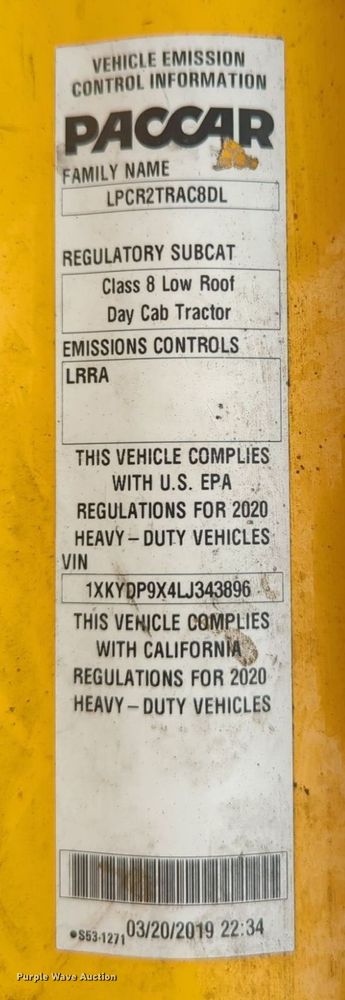 image for item NG9842 2020 Kenworth T680 semi truck