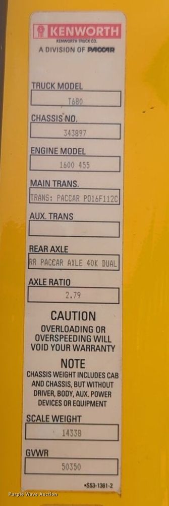 image for item NG9843 2020 Kenworth T680 semi truck