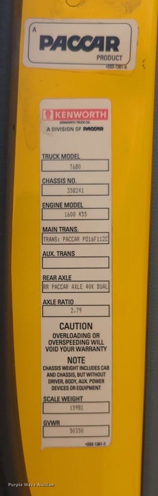 image for item NG9846 2020 Kenworth T680 semi truck