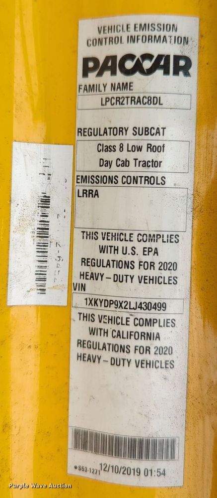 image for item NG9849 2020 Kenworth T680 semi truck