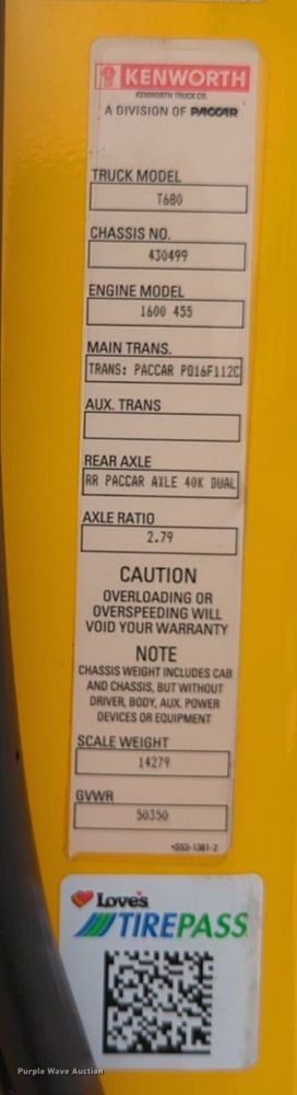 image for item NG9849 2020 Kenworth T680 semi truck