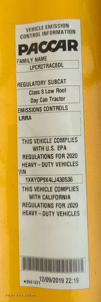 image for item NG9850 2020 Kenworth T680 semi truck