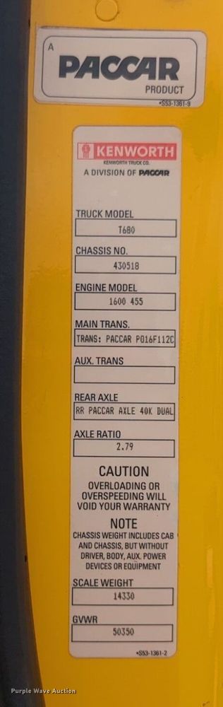 image for item NG9857 2020 Kenworth T680 semi truck