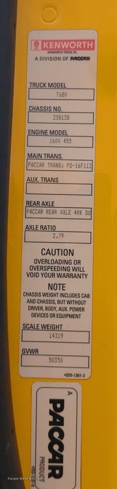 image for item NG9859 2019 Kenworth T680 semi truck