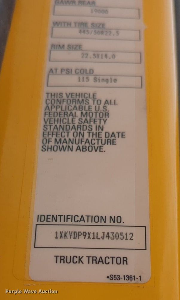 image for item NG9861 2020 Kenworth T680 semi truck