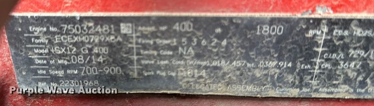 image for item NT9368 2015 Mack Pinnal semi truck