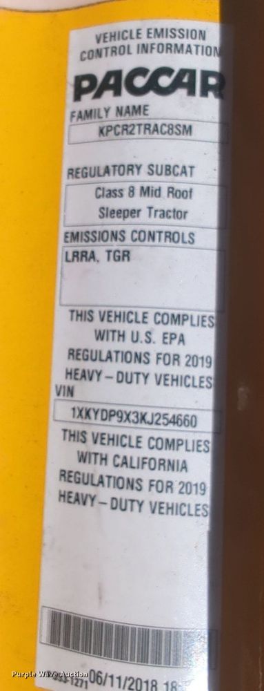 image for item NZ9273 2019 Kenworth  T680 semi truck