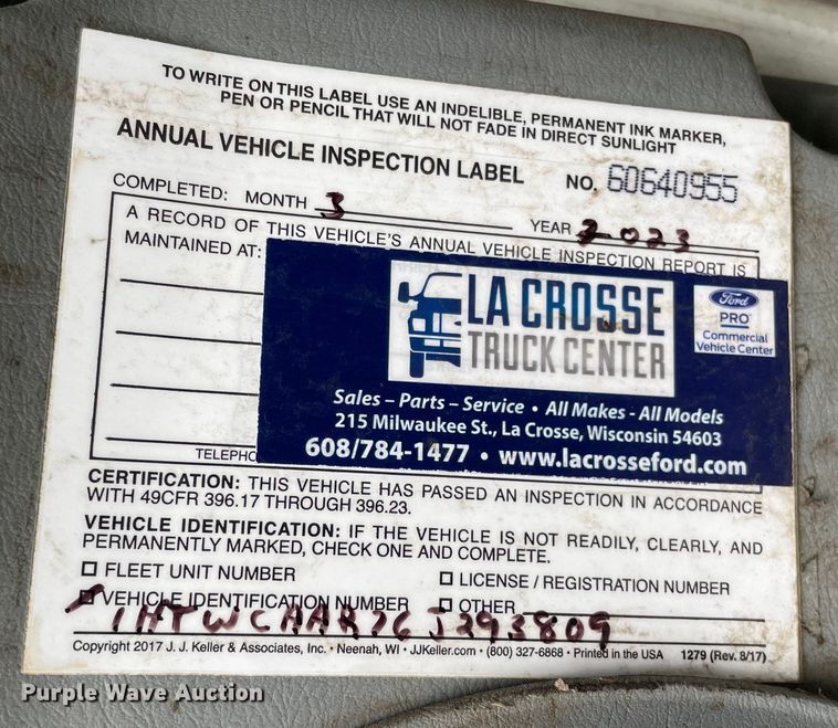 image for item OH9025 2006 International  7400 refuse truck