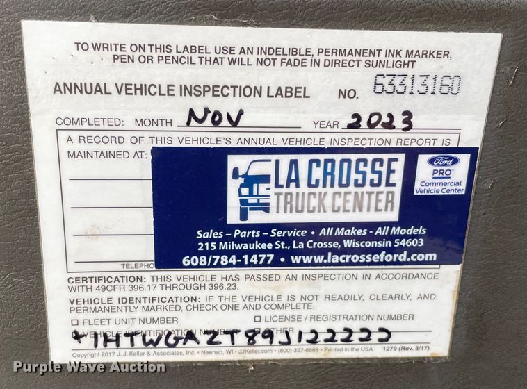 image for item OH9026 2009 International  7400 refuse truck