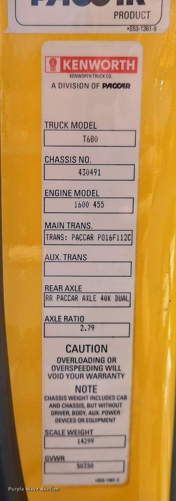 image for item OK9897 2020 Kenworth T680 semi truck