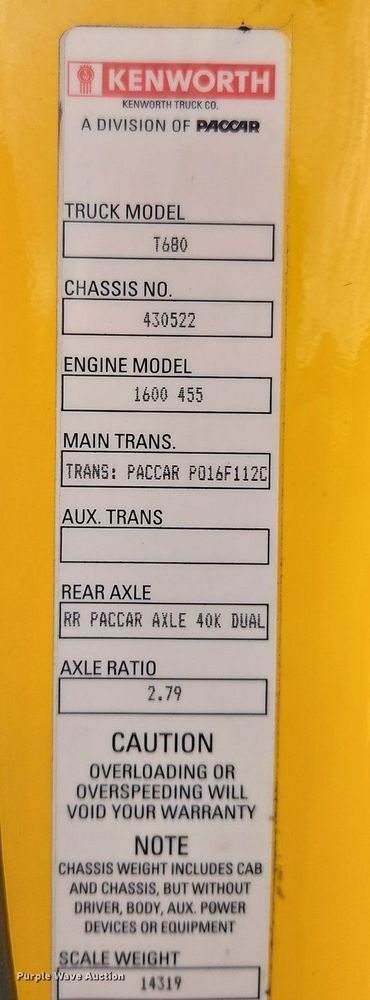 image for item OK9901 2020 Kenworth  T680 semi truck