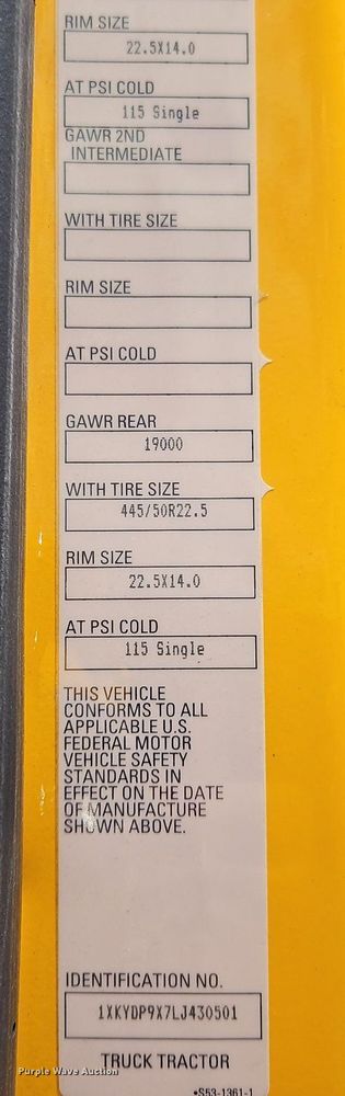 image for item OK9902 2020 Kenworth  T680 semi truck