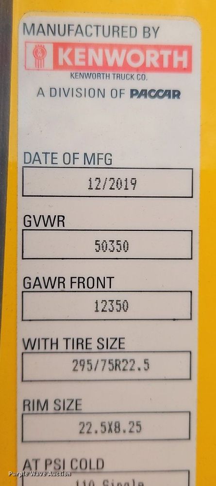 image for item OK9904 2020 Kenworth  T680 semi truck