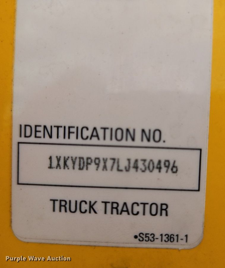 image for item OK9904 2020 Kenworth  T680 semi truck