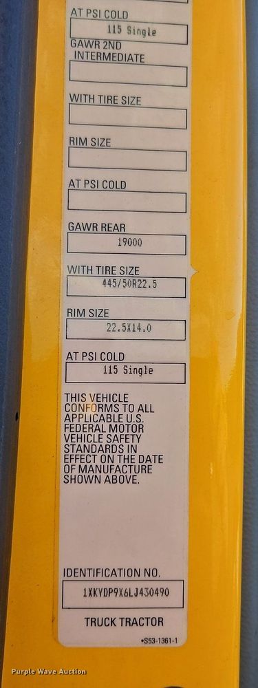 image for item OK9910 2020 Kenworth T680 semi truck