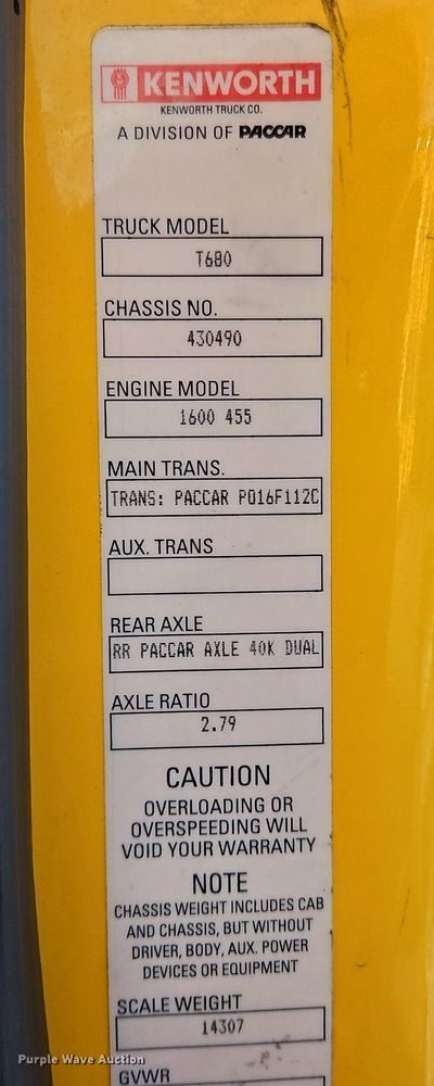 image for item OK9910 2020 Kenworth T680 semi truck