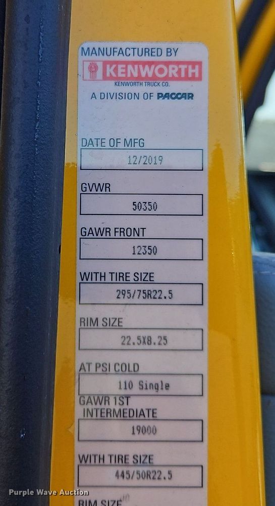 image for item OK9914 2020 Kenworth  T680 semi truck