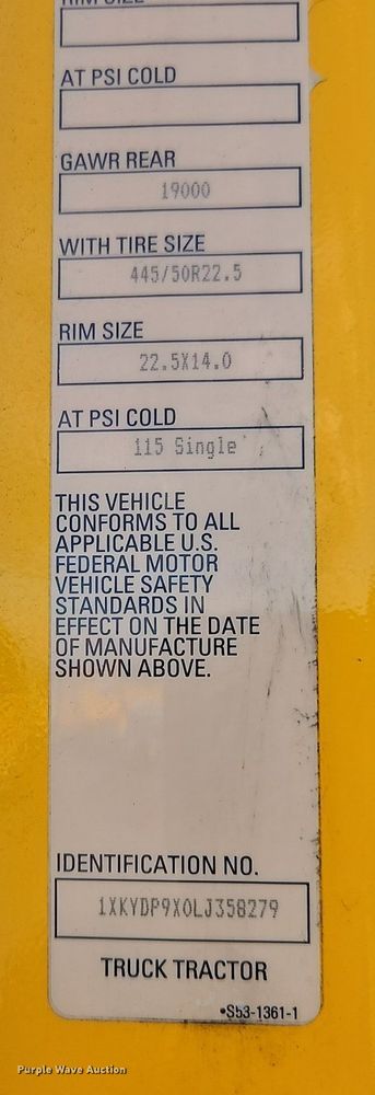 image for item OK9916 2020 Kenworth T680 semi truck