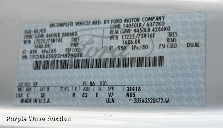 image for item DK6648 2004 Coachmen Leprechaun RV