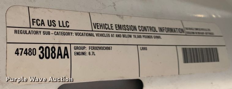 image for item DM7891 2015 Dodge Ram 5500HD Crew Cab flatbed truck