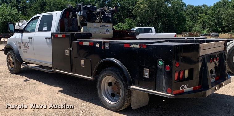 image for item DM7892 2012 Dodge Ram 5500HD Crew Cab flatbed truck