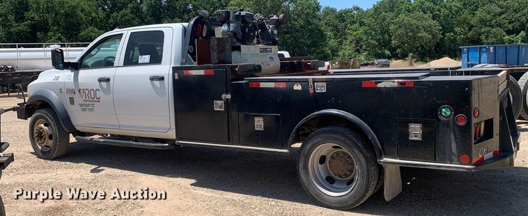 image for item DM7892 2012 Dodge Ram 5500HD Crew Cab flatbed truck