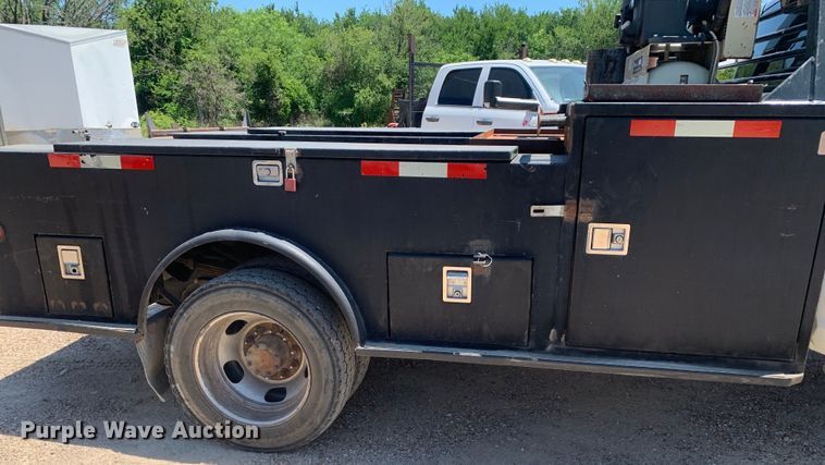 image for item DM7892 2012 Dodge Ram 5500HD Crew Cab flatbed truck