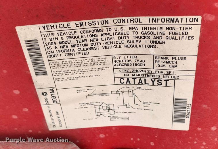 image for item DM7898 2004 Dodge Ram 1500 Quad Cab pickup truck