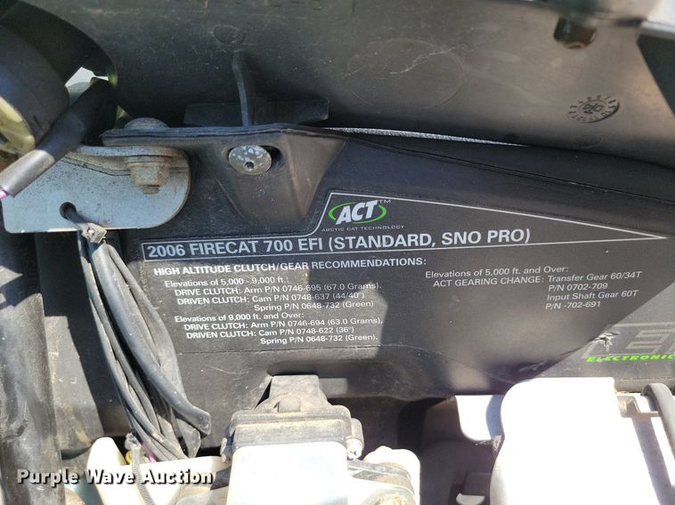 image for item DP1422 (2) Arctic Cat snowmobiles