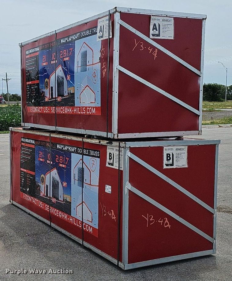 image for item DP6537 2024 Hills Industrial W40*L60*H24FT double truss arch shelter