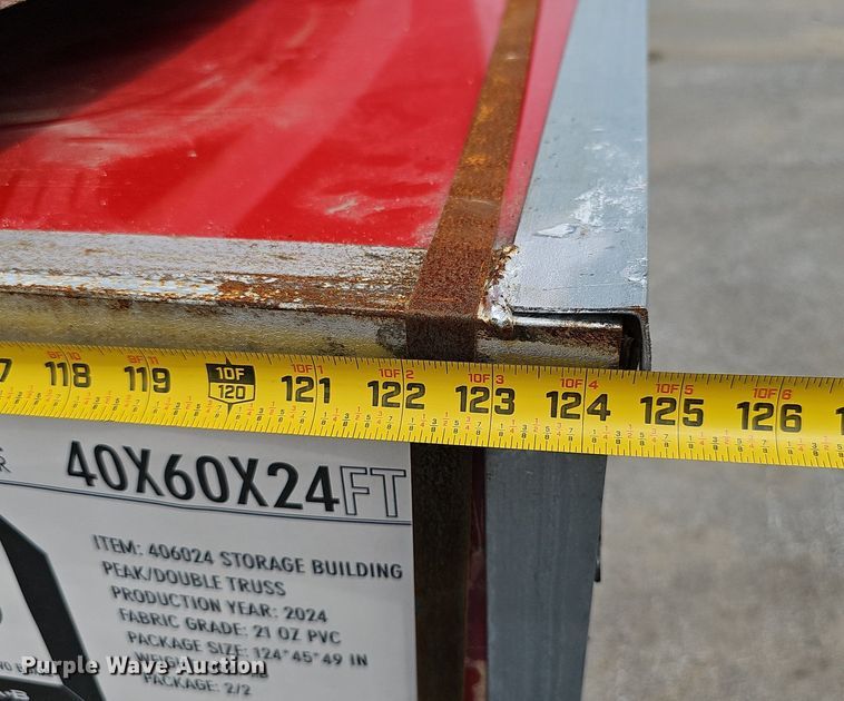 image for item DP6537 2024 Hills Industrial W40*L60*H24FT double truss arch shelter