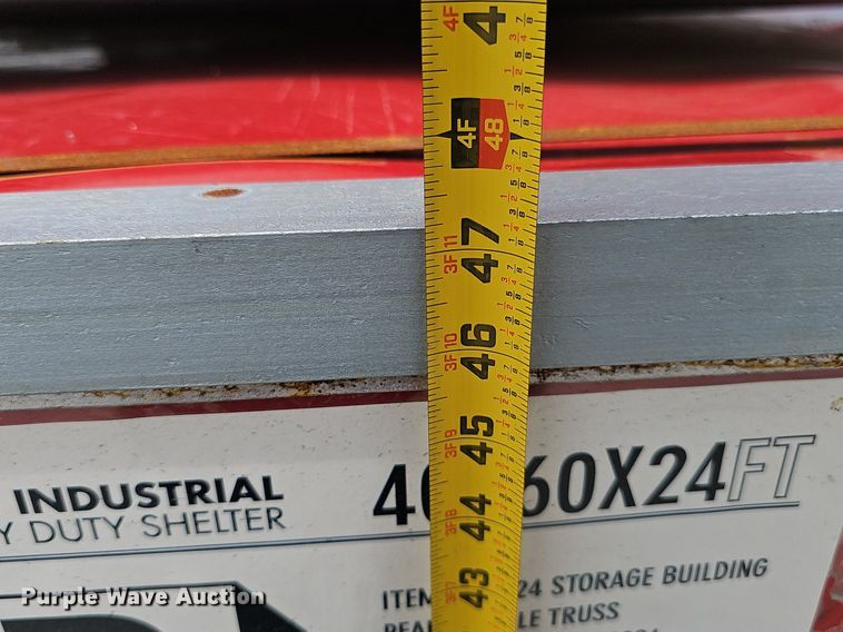 image for item DP6537 2024 Hills Industrial W40*L60*H24FT double truss arch shelter