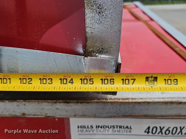 image for item DP6537 2024 Hills Industrial W40*L60*H24FT double truss arch shelter