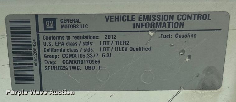 image for item DQ6799 2012 GMC  Canyon SLT Crew Cab pickup truck