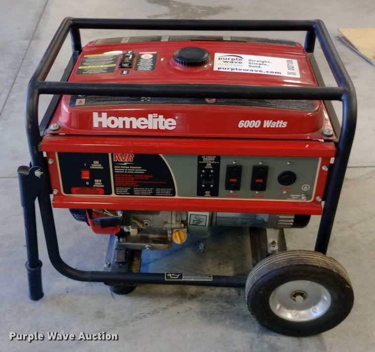 image for item DQ7126 2006 Homelite HG6000 generator