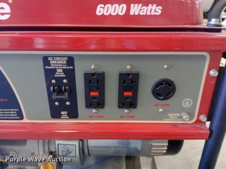 image for item DQ7126 2006 Homelite HG6000 generator