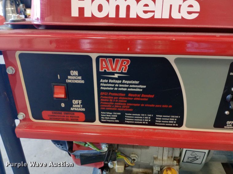 image for item DQ7126 2006 Homelite HG6000 generator