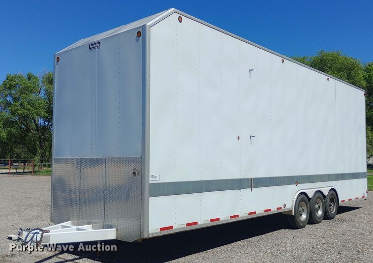 image for item DQ7133 2001 S&S Welding  32T102T enclosed cargo trailer