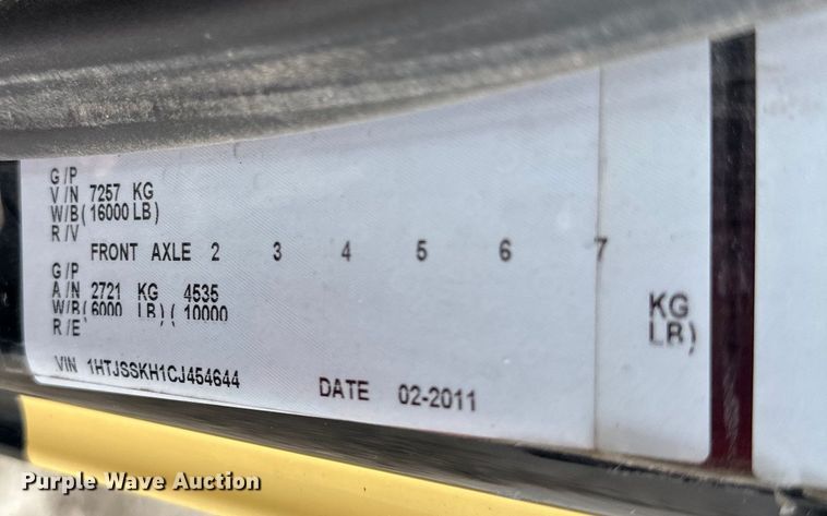 image for item DS4166 2012 International  Terrastar box truck