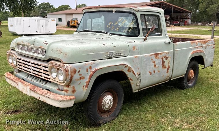 image for item DX0671 1959 Ford F100 pickup truck