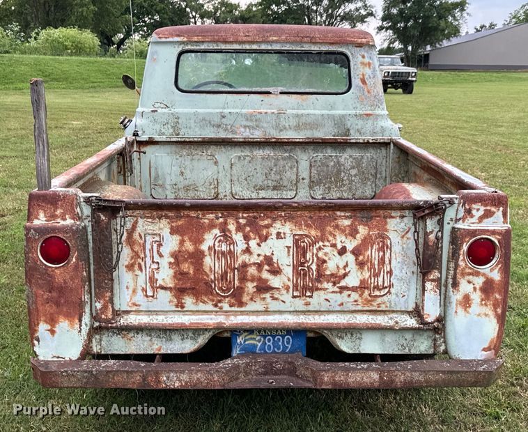 image for item DX0671 1959 Ford F100 pickup truck