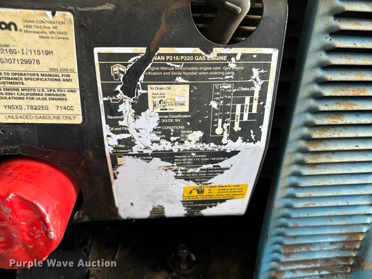 image for item DX0719 Miller Bobcat 225 welder/generator