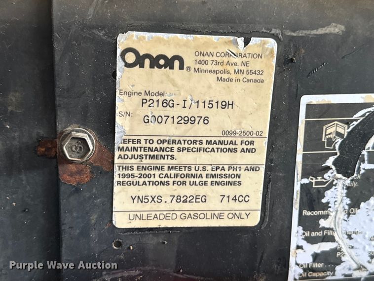 image for item DX0719 Miller Bobcat 225 welder/generator