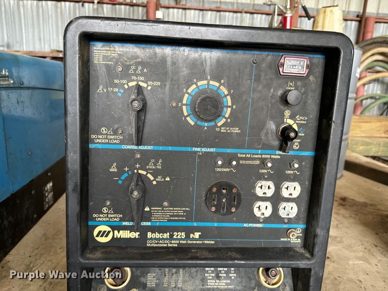 image for item DX0719 Miller Bobcat 225 welder/generator