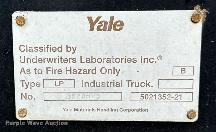 image for item EG1638 1998 Yale GLP050RGE83.5 forklift