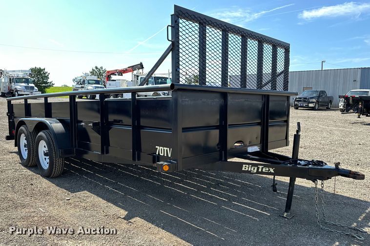 image for item EG1643 2016 Big Tex  70TV utility trailer