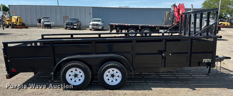 image for item EG1643 2016 Big Tex  70TV utility trailer