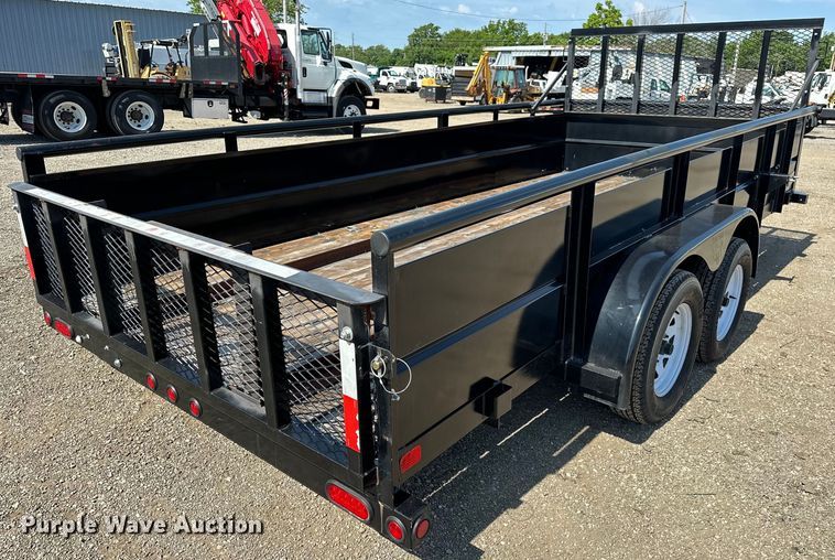 image for item EG1643 2016 Big Tex  70TV utility trailer
