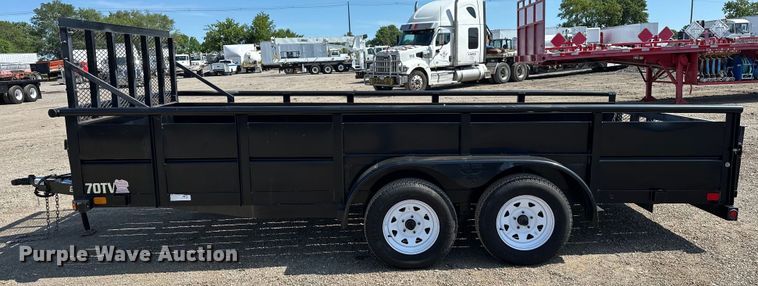 image for item EG1643 2016 Big Tex  70TV utility trailer